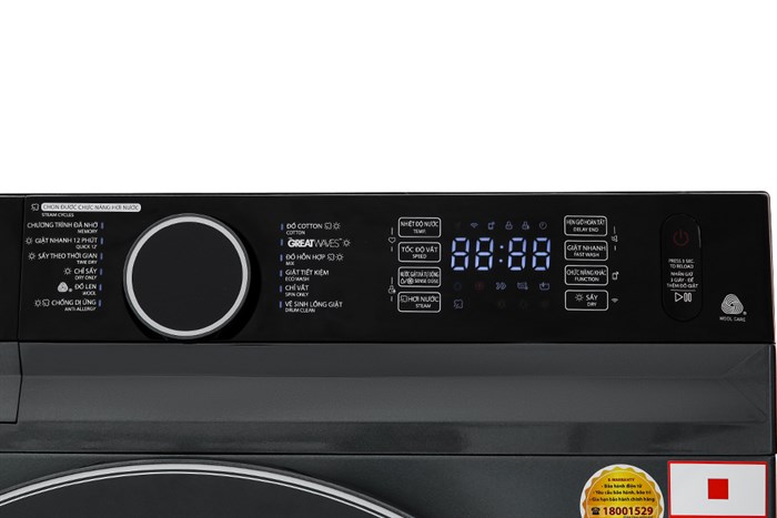 Máy Giặt Sấy Toshiba Inverter Giặt 12.5 Kg - Sấy 8 Kg TWD-BM135GF4V(MG)